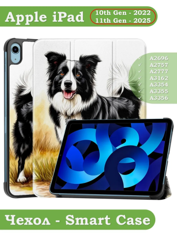 Чехол для iPad 10.9 2022 10th generation, Бордер-колли Чехол для iPad 10.9 2022 10th generation, Бордер-колли